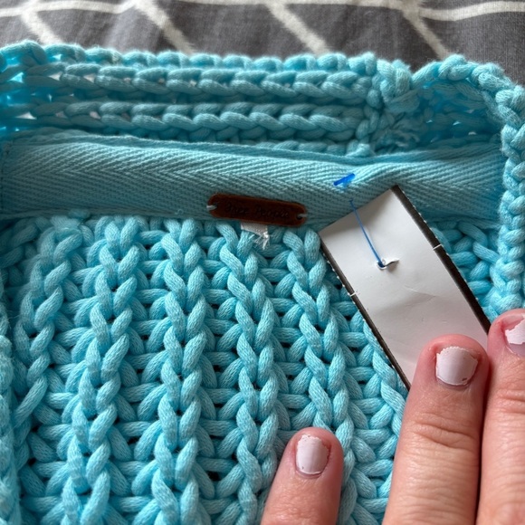 Free People Offside Cardigan Longline Chunky Knit Button Up Sweater in Blue - Picture 10 of 12